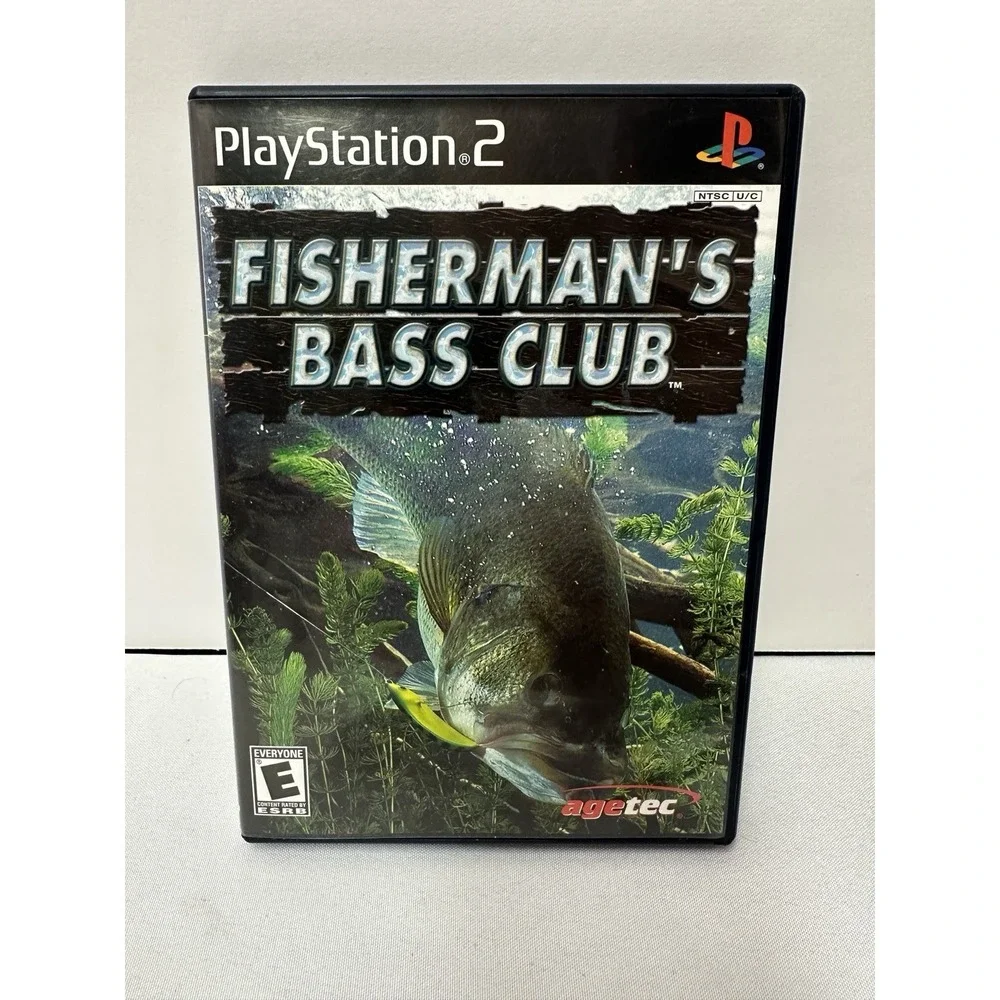 SONY PLAYSTATION 2 PS2: FISHERMAN'S BASS CLUB,CIB,GD COND, MANUAL, FAST SHIPPING